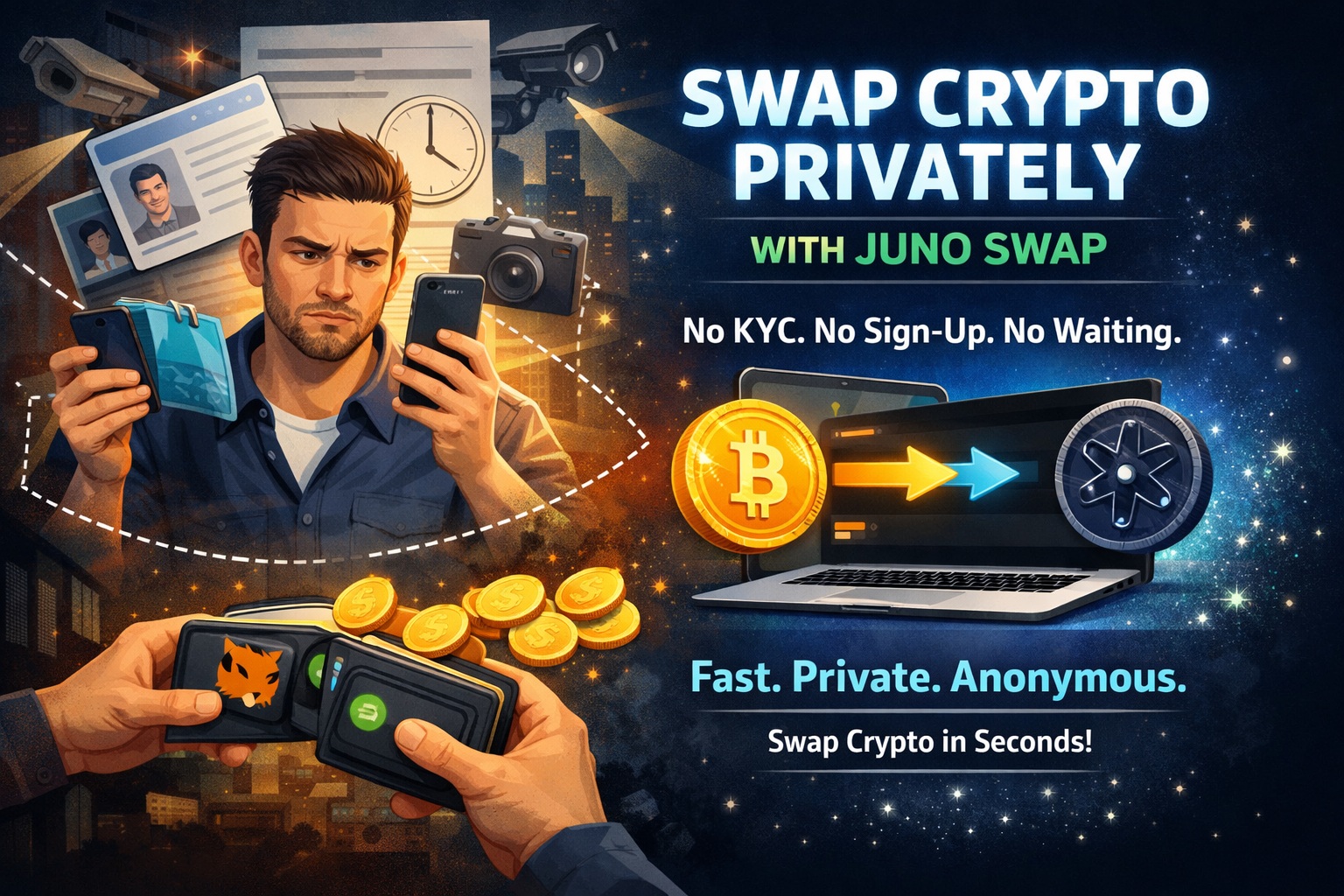 What Is a No KYC Crypto Exchange and Why Users Choose Juno Swap