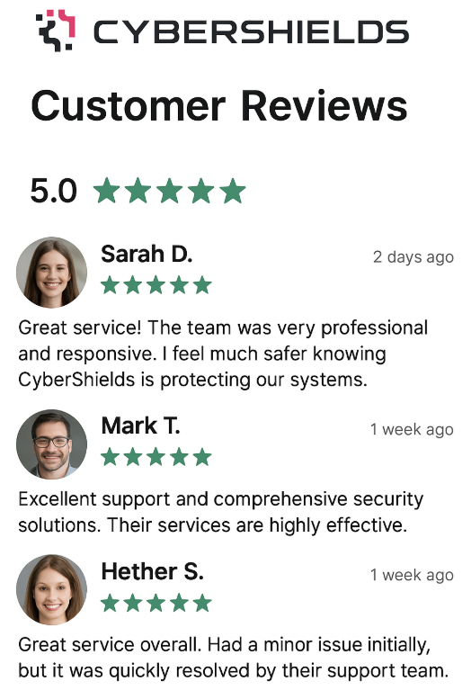 image - Zero Day Analysis | IT and Cyber Security Service Providers CyberShields Customer Feedback